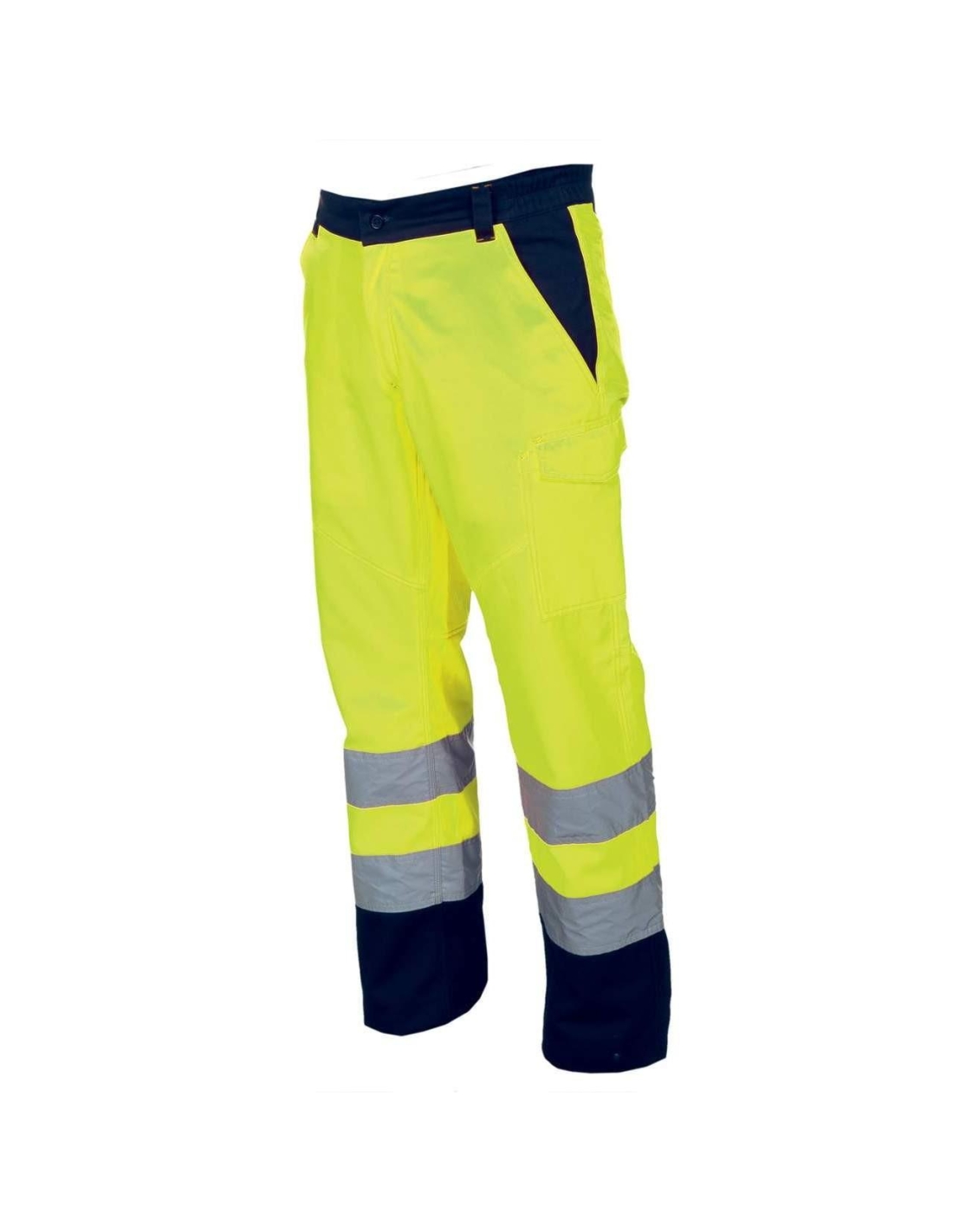 JAUNE FLUO/BLEU MARINE