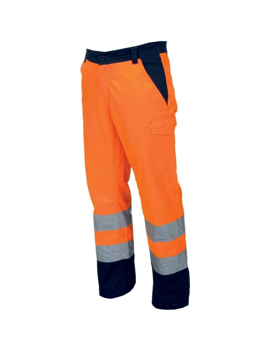 ORANGE FLUORESCENT / BLEU MARINE