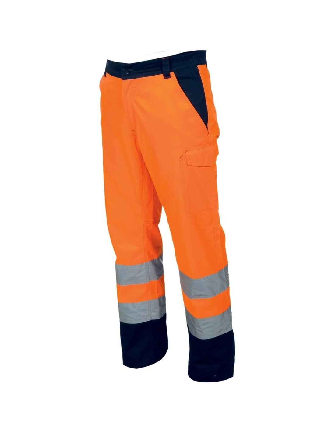 ORANGE FLUORESCENT / BLEU MARINE