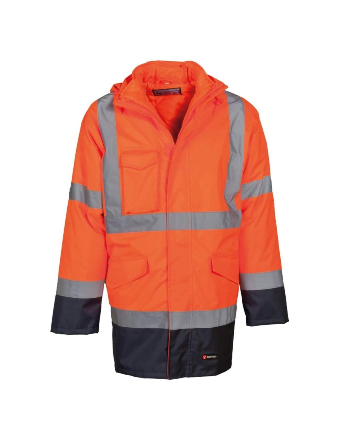 ORANGE FLUORESCENT / BLEU MARINE