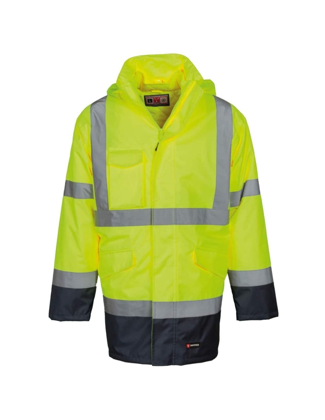 JAUNE FLUO/BLEU MARINE