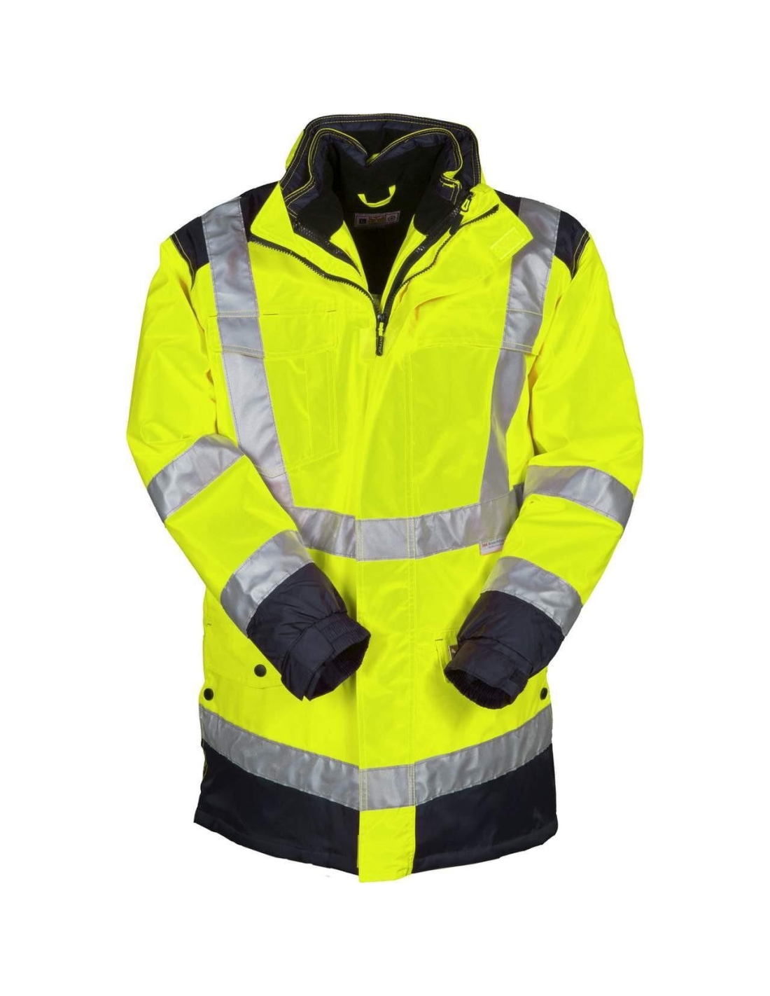 JAUNE FLUO/BLEU MARINE