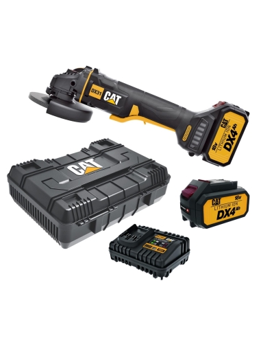 Meuleuse D'Angle Brushless 18V Cat Dx31B Avec 2 Batteries 4.0Ah