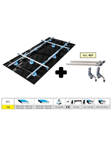 Elevateur complet 1A6 SIGMA Kera-Lift 340X160 CM + kit chariot 421