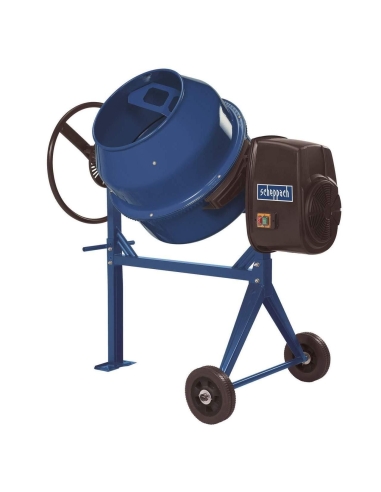 BÉTONNIÈRE ÉLECTRIQUE 140L LITRE 550 W SCHEPPACH MIX140 PORTABLE BÉTON, MORTIER