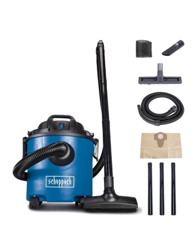 ASPIRATEUR SEC ET HUMIDE EAU ET POUSSIÈRE 16L 1200W SCHEPPACH NTS16