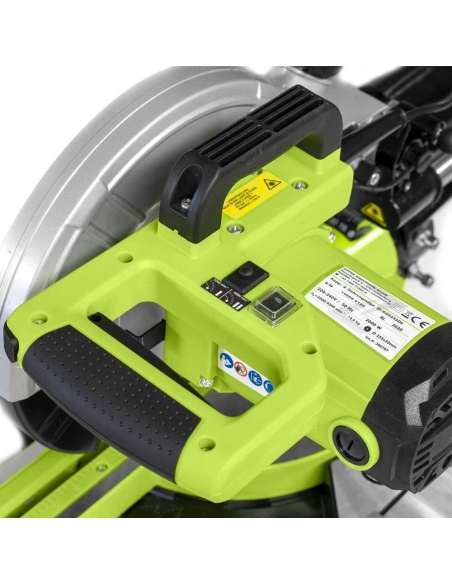 Scie a onglets 2000w 255 mm bois plastique aluminium acier Zipper zi-kgs255ds