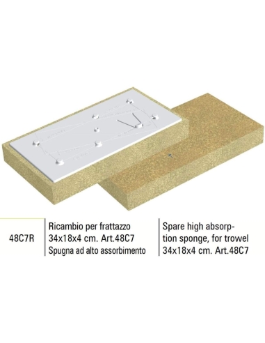 Pižêce de rechange žëponge haute absorption 48c7r 34x18x4 cm pour Sigma 48c7