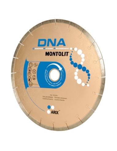 DISQUE DE DIAMANT 250 MM POUR GRŽêS VITRIFIŽë CŽëRAMIQUE GRANIT MONTOLIT DNA SCX250