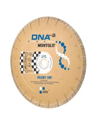DISQUE DE DIAMANT 200 MM SILENCIEUX POUR GRŽêS VITRIFIŽë CŽëRAMIQUE GRANIT MONTOLIT DNA SCXS-T200