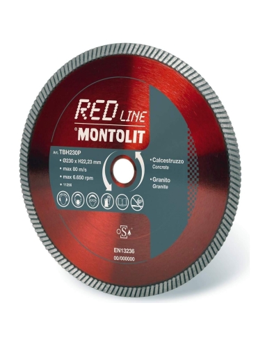 DISQUE DE DIAMANT 180 MM POUR BŽëTON ET GRANIT MONTOLIT TURMONT TBH180
