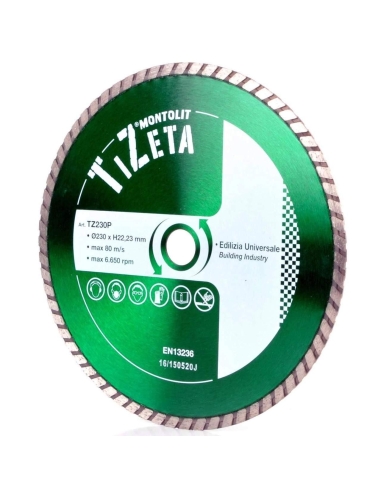 DISQUE DE DIAMANT POUR BATIMENT MONTOLIT TURMONT TZ 230 MM
