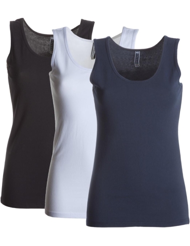 Débardeur Marcel T-Shirt Sans Manches Femme Coton Payper Flex Top