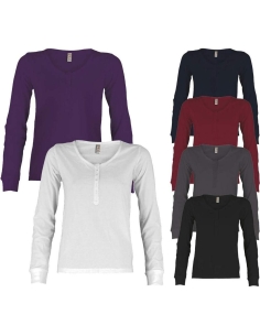 T-Shirt &Agrave; Manches Longues Femme 100% Coton Payper Harbour Lady