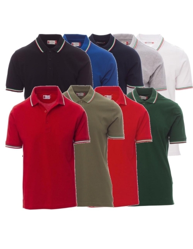 Polo À Manches Courtes Homme Femme Unisex 100% Coton Payper Italia