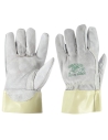 Gants De Travail Securité Mecaniques Cuir Coutures Kevlar Gionny Ok/7C