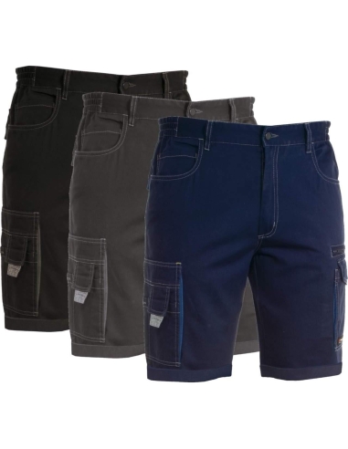 Bermuda Pantacourt Pantalon Court De Travail 100% Coton Payper San Diego