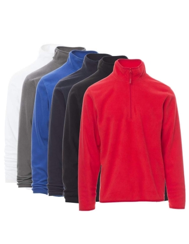 Sweat-Shirt Veste En Micro Polaire Pile Homme Demi Zip Payper Soft+