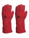 Gants De Soudeur De Travail Anti-Chaleur En Cuir Croûte 35 Cm Deltaplus Ca515R