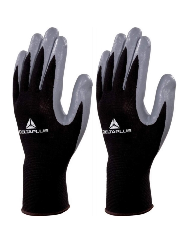 Gants De Travail Enduit Nitrile Paume Deltaplus Ve715Gr