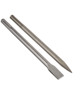 Set burin plat et pointu sds-max pour marteau perforateur Scheppach dh1200max