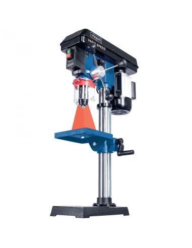 Perceuse à colonne avec laser 550w vitesse variable Scheppach dp19vario