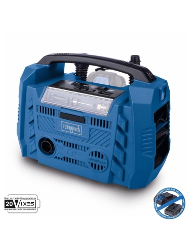 Compresseur compact mobile 10,3 bar ixes Scheppach air force 6