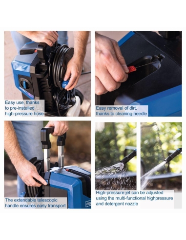Nettoyeur haute pression a eau froide 180 bar...