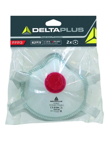 Boite 2 Demi-Masques Moules Ffp3 Pour Les Poudres Deltaplus M2Fp3V
