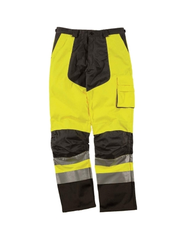 Pantalone Deltaplus Mhpan Alta Visibilita' Da Lavoro Giallo Fluo