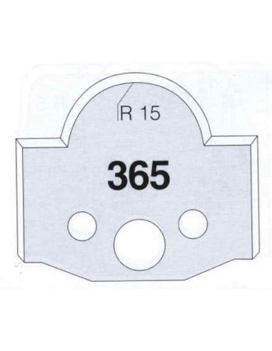 Jeu De 2 Couteaux Profilés Pour Toupie À Bois 50 Mm Profil 365