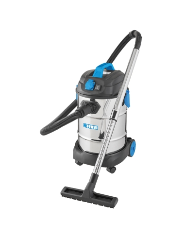 Aspirateur sec humide eau et poussière accessoires 30l fervi a040/30a