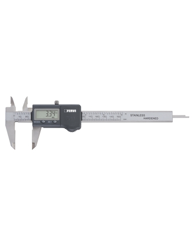 Calibre électronique numérique acier inox 2 fonctions 0-150 mm fervi c031/150