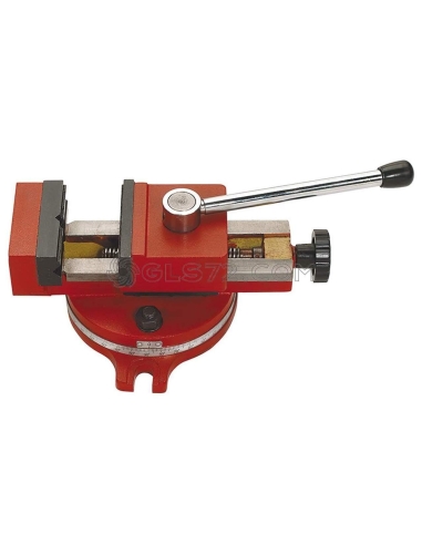 Étau de serrage rapide pour forage avec base tournante pivotante fervi m034/120