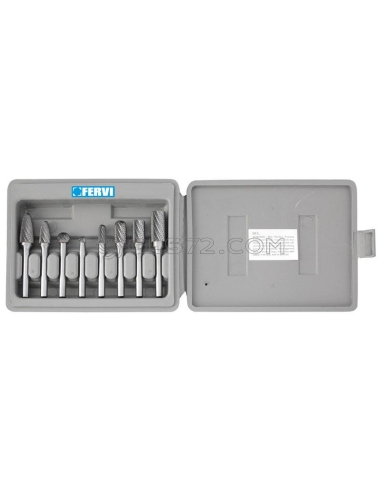 Serie fraises rotatives queue 6 mm fervi f008/6