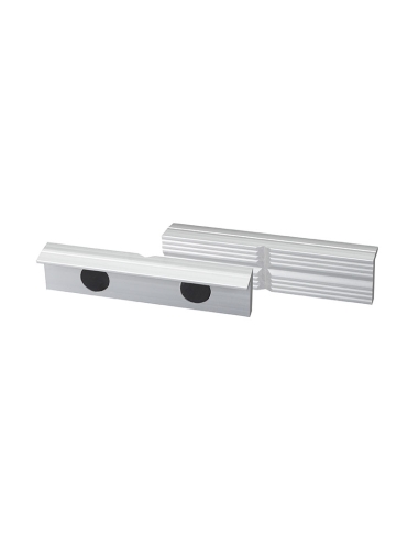 Paire de mors magnetiques en aluminium pour etaux de 125 mm Fervi 0042/125