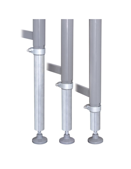 Convoyeur a rouleaux reglable en hauteur 2000 x 450 mm