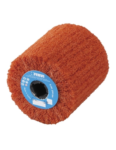 Roue en toile abrasive pour satinage 100 x 100 mm gros grain