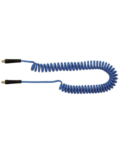 Tuyau spirale polyurethane 12x8 10m 1/4 air comprime pour compresseur