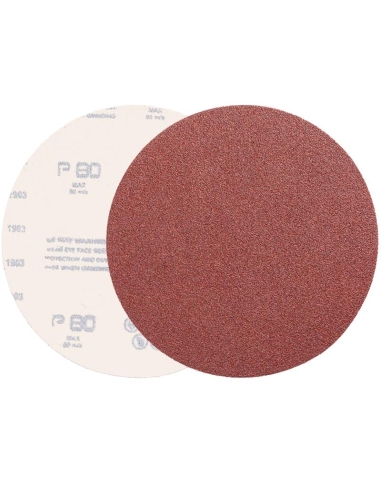 Disque abrasif en corindon avec velcro 150 mm 6 trous grain 40