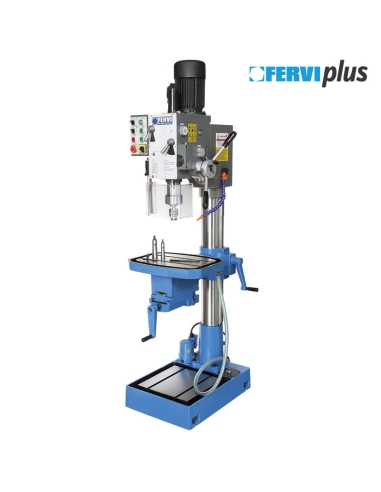 Perceuse a metaux adaptee 400 V 400v gear metal drill Fervi t066