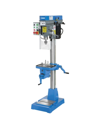 Perceuse a colonne pour metaux avec entrainement par courroie 400v Fervi t071