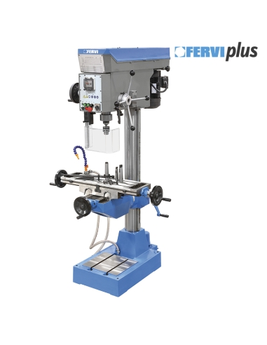 Perceuse pour metal avec entrainement par courroie 400v Fervi t073