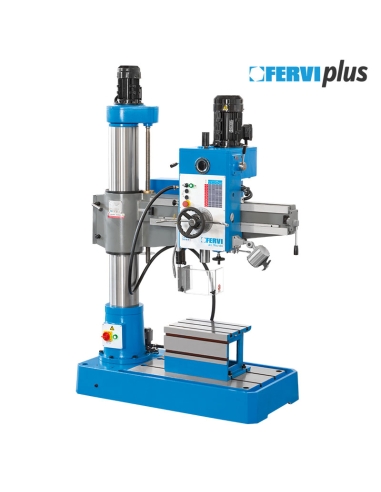 Perceuse radiale pour metal a descente automatique cm4 Fervi tr01/180