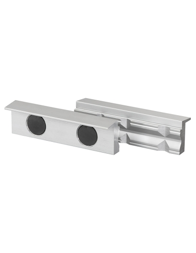 Paire mors magnetiques aluminium couvre prisme pour etau 125mm Fervi 0520/125P