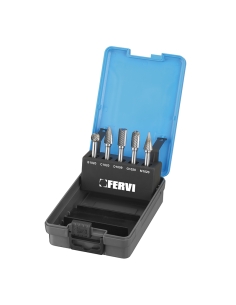 Lot de 5 limes rotatives simples HM 10x20 mm tige 6