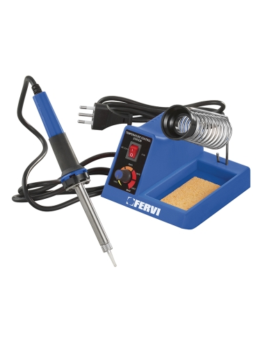 Station de soudure a l'etain a temperature contr??lee 230v 37w Fervi 0031