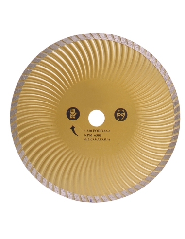 Disque diamant Turbo pour chantier 230 mm Fervi 0350