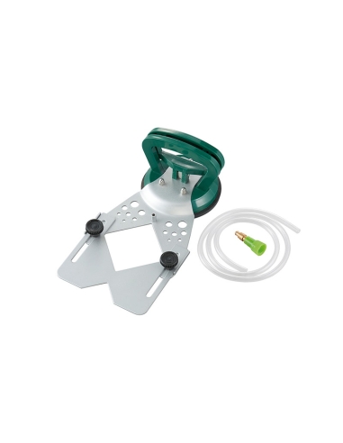 Gabarit a ventouse avec guide pour forets et fraises diamantees Fervi D009/5-85