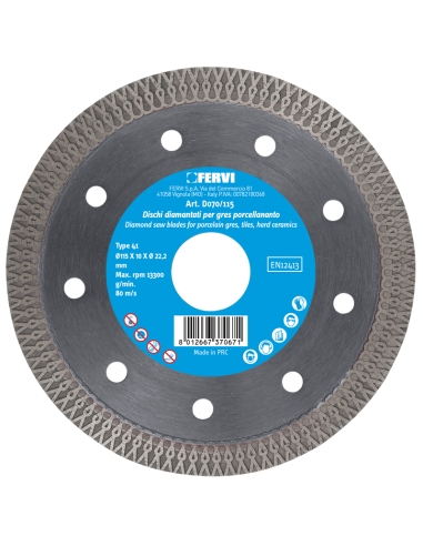 Disque diamante professionnel pour gres 180x222 mm